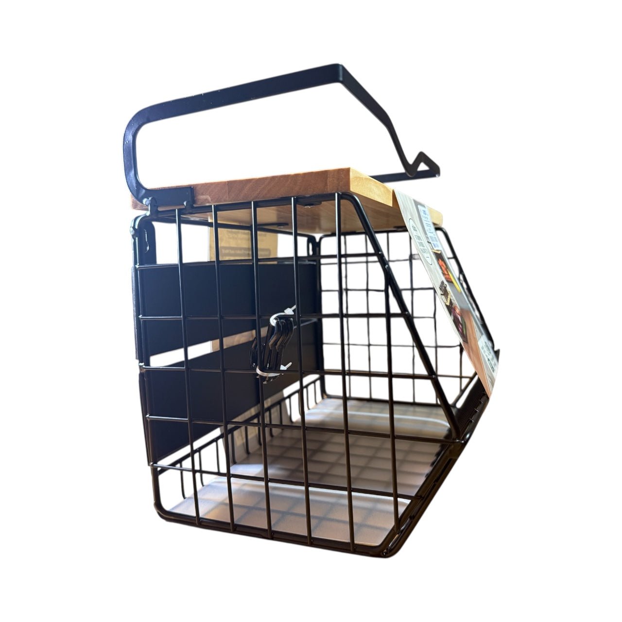 Alta Magnetic Kitchen Shelf Basket Organizer – Space - Saving Spice & Storage Rack for Fridge, Wall & Pantry - Knack'd Up