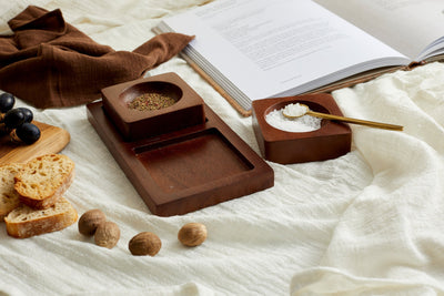 Bergen Salt and Pepper Wood Pinch Pots - Knack'd Up