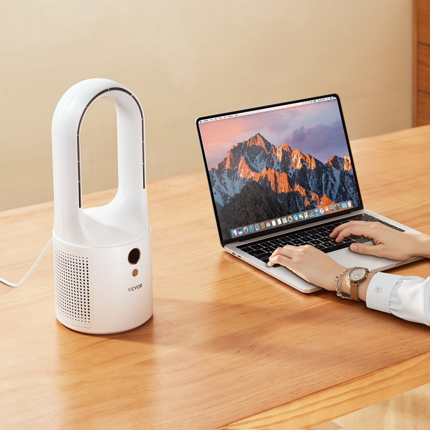 Bladeless Air Purifier & Cooling Fan – Quiet HEPA Filtration with 2 - in - 1 Cooling & Air Cleaning Technology - Knack'd Up