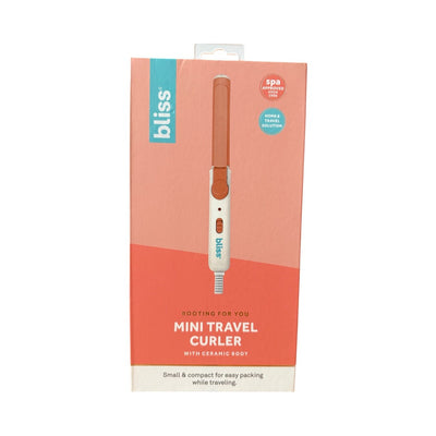 Bliss Mini Travel Curler – Compact Ceramic Hair Curler for Effortless Styling On - the - Go | Fast Heat & Frizz - Free Shine - Knack'd Up