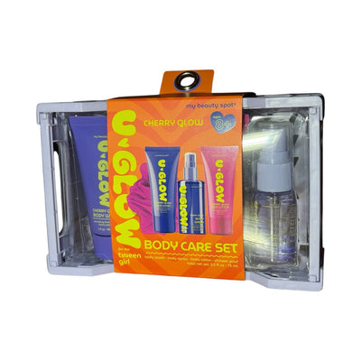 My Beauty Spot “U GLOW” Cherry Glow 4 - Piece Body Care Set – Fun Self - Care Kit for Tween Girls (Ages 8+) - Knack'd Up