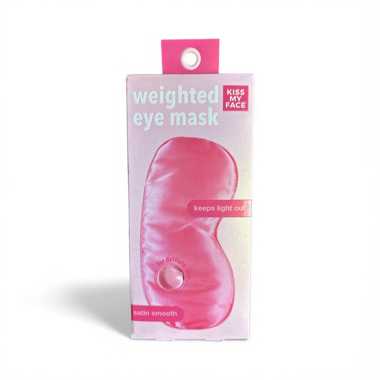 Pink Weighted Eye Mask – Sleep Mask for Stress Relief, Relaxation & Deep Restful Sleep | Travel - Friendly Design - Knack'd Up