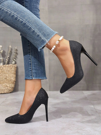Point Toe Stiletto Pumps - Knack'd Up
