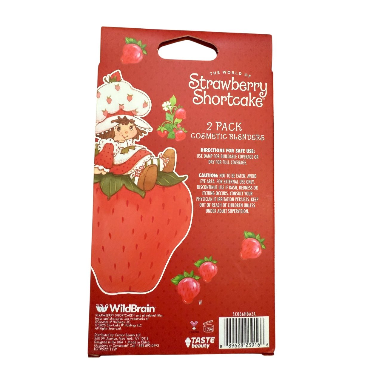 Strawberry Shortcake 2 - Pack Cosmetic Blenders – Soft Makeup Sponge Set for Smooth Foundation & Flawless Blending - Knack'd Up