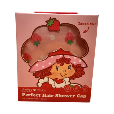 Strawberry Shortcake Perfect Hair Shower Cap – Cute Waterproof Cap for All Hair Types | Anti - Frizz & Reusable Bath Cap - Knack'd Up