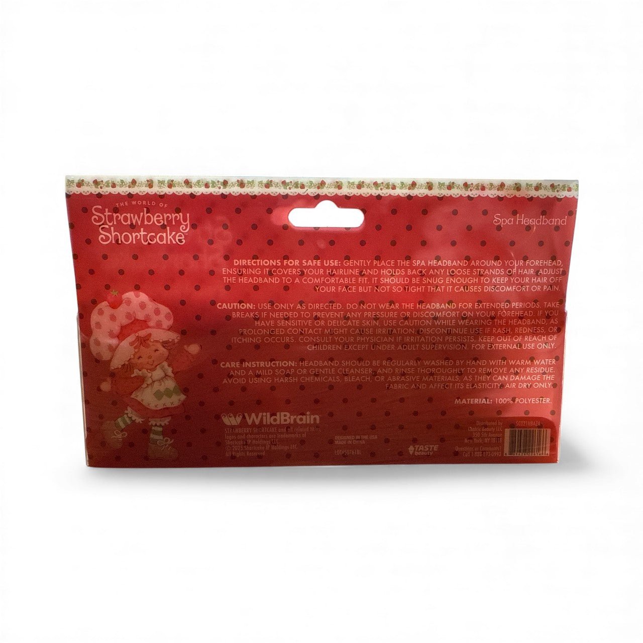 Strawberry Shortcake Spa Headband – Sweet Plush Hair Wrap for Skincare, Makeup & Spa Days - Knack'd Up