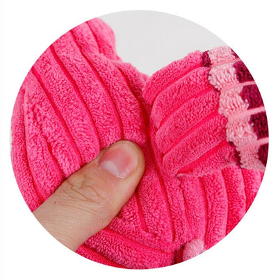 Vocal Animal Plush Toy for Dogs – Squeaky Chew Toy for Play, Training & Teeth Cleaning - Knack'd Up