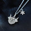 1 Carat Moissanite 925 Sterling Silver Deer Antler Pendant Necklace - Knack'd Up