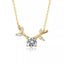 18K Gold - Plated 925 Sterling Silver Moissanite Necklace - Knack'd Up