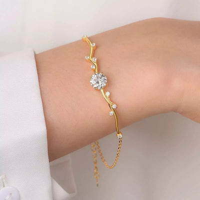 2 Carat Moissanite 925 Sterling Silver Bracelet - Knack'd Up