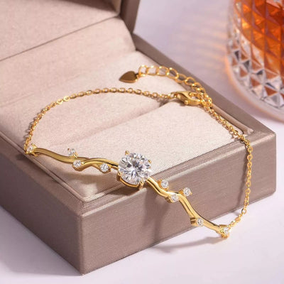 2 Carat Moissanite 925 Sterling Silver Bracelet - Knack'd Up