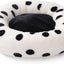 23” Plush Donut Cat Bed – Ultra - Soft, Cozy & Washable Calming Pet Nest for Cats & Small Dogs - Knack'd Up
