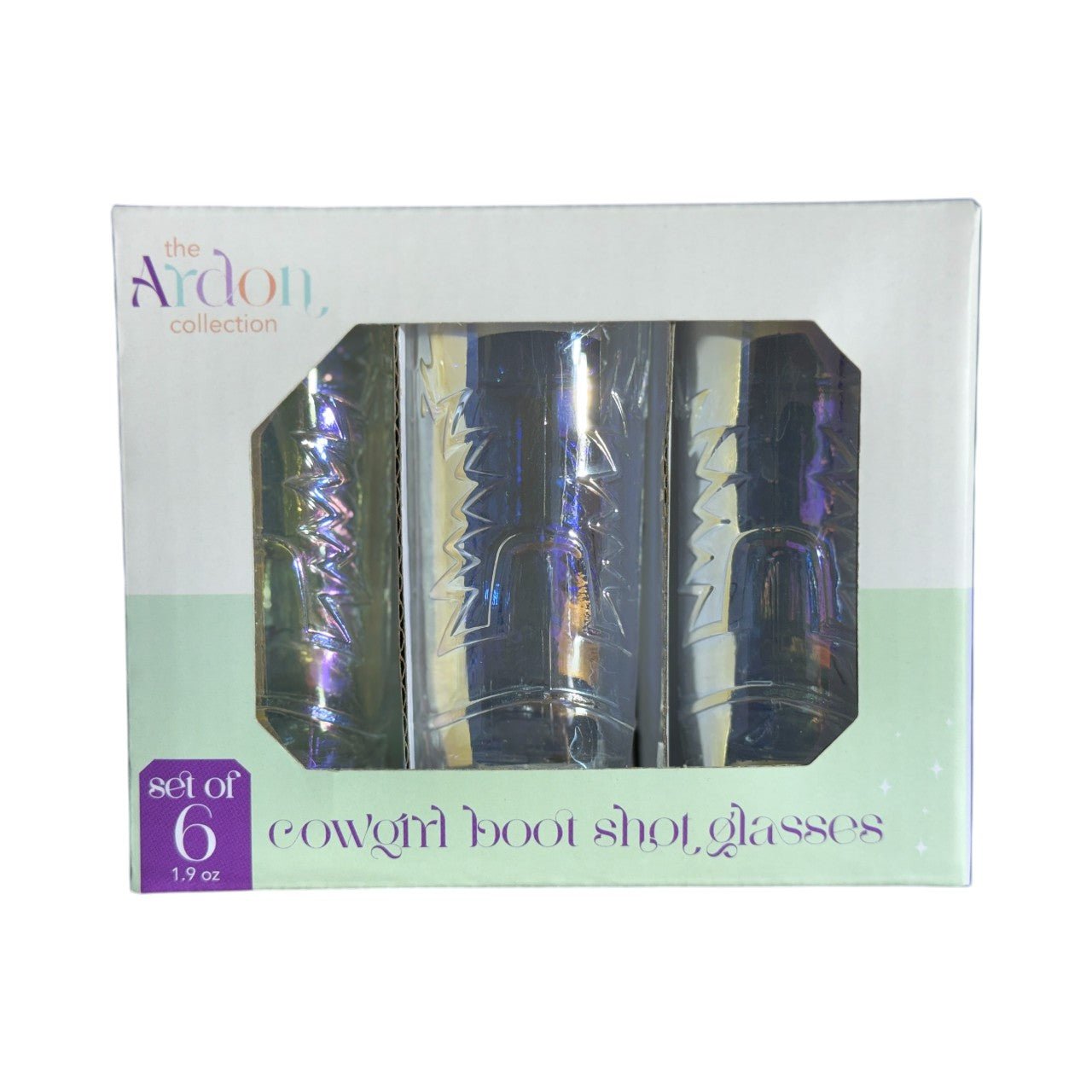 6 - Piece Cowgirl Boot Shot Glass Set – 1.9oz Western Barware for Rustic Parties, Country Weddings & Home Bars - Knack'd Up