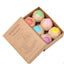 6 - Piece Organic Bath Bombs Gift Set – Mint, Lavender, Rose, Green Tea, Strawberry, Orange (Bubble Bath Fizzies) - Knack'd Up