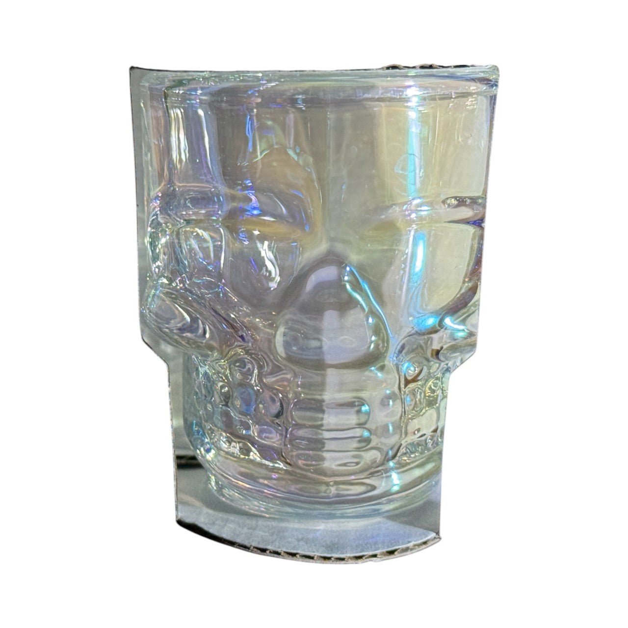 6 - Piece Skull Shot Glass Set – 1.75oz Crystal & Iridescent Barware for Halloween Parties, Bars & Unique Gifts - Knack'd Up