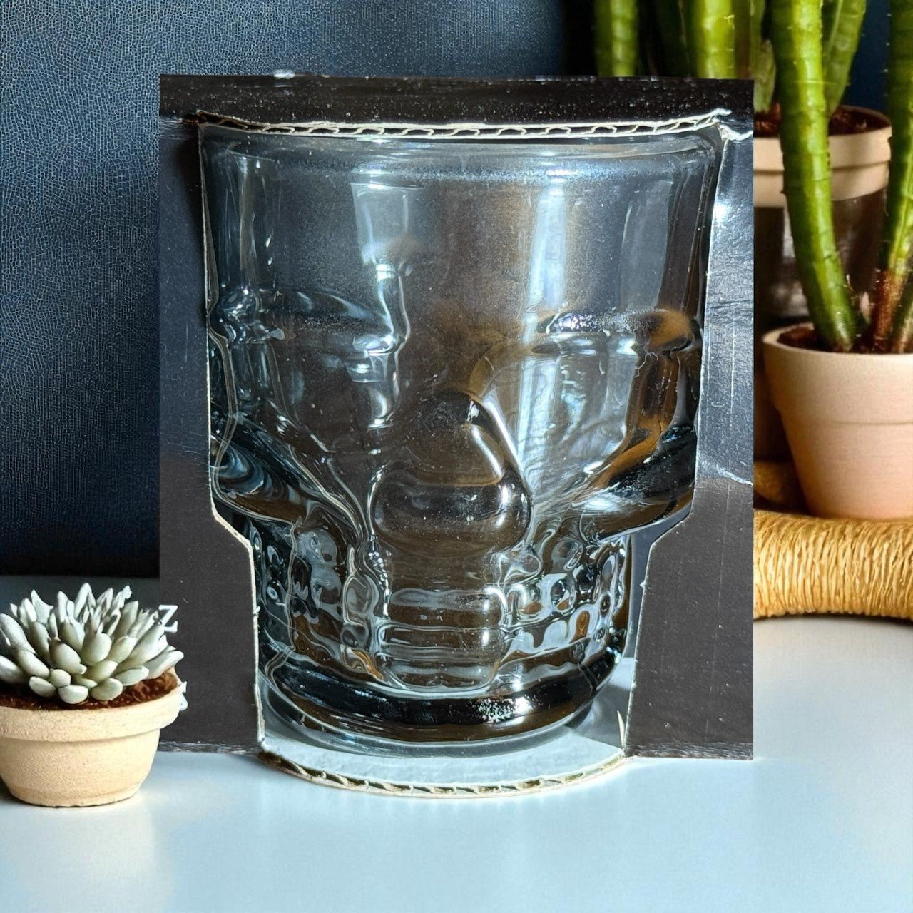 6 - Piece Skull Shot Glass Set – 1.75oz Crystal & Iridescent Barware for Halloween Parties, Bars & Unique Gifts - Knack'd Up