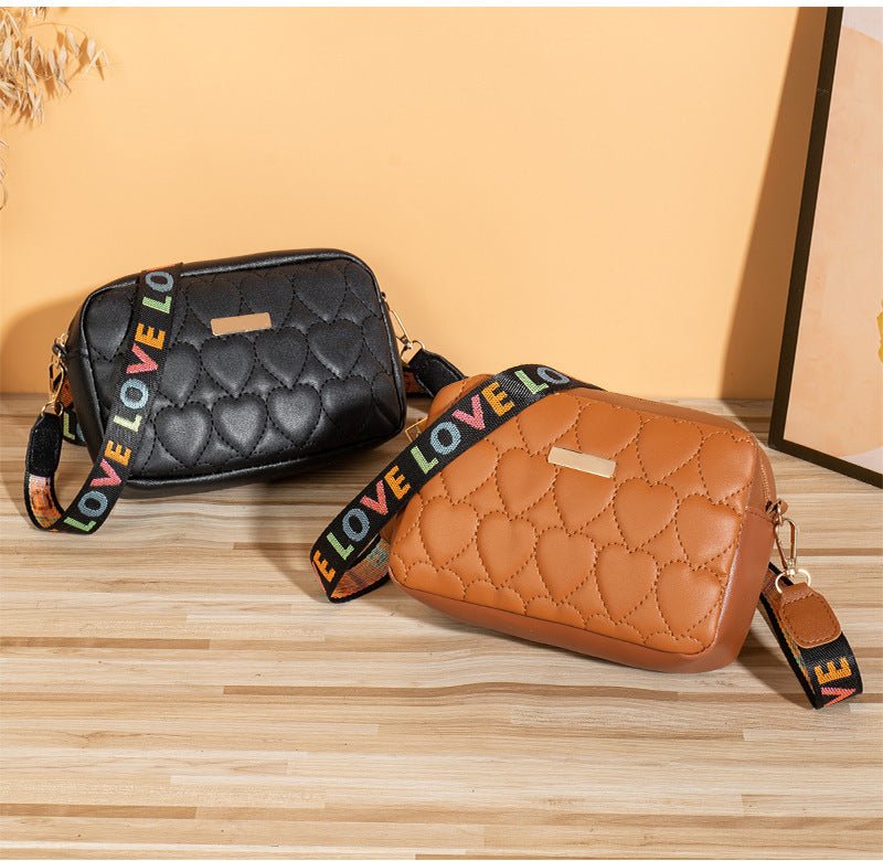 Amora Quilted Heart Bag – Elegant Crossbody Purse for Women with Chain Strap & Luxury Design - Knack'd Up