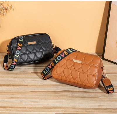 Amora Quilted Heart Bag – Elegant Crossbody Purse for Women with Chain Strap & Luxury Design - Knack'd Up