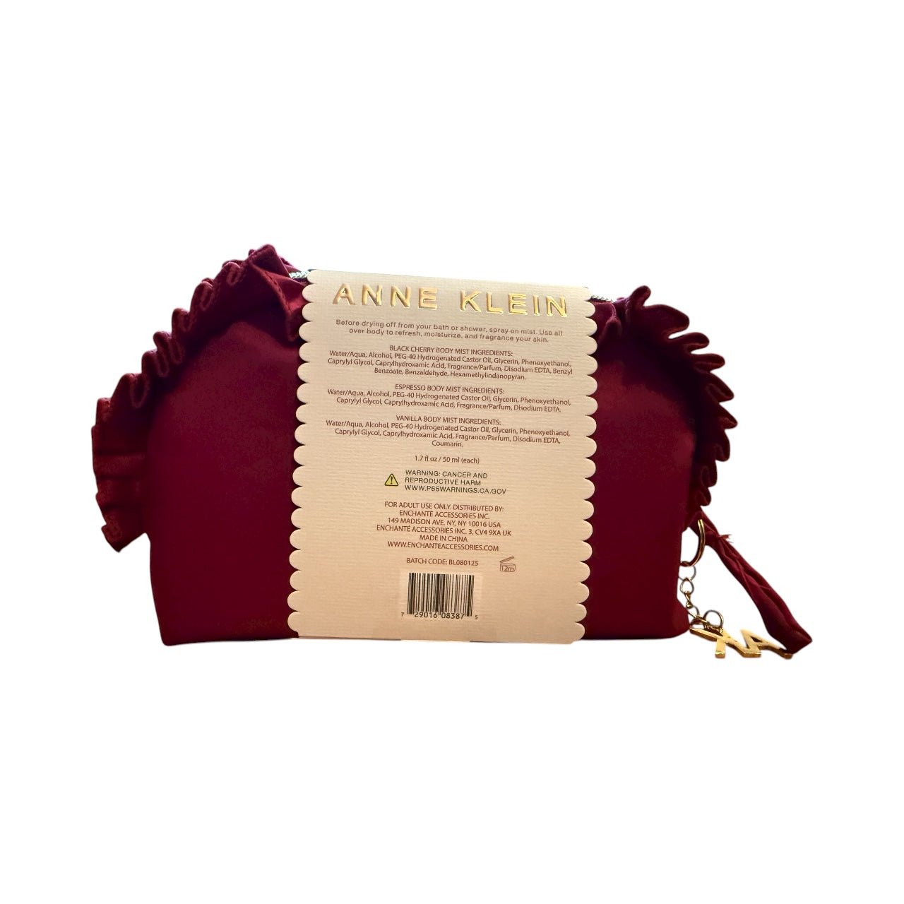 Anne Klein Body Mist Collection with Travel Bag – 3 Fragrance Mists Set (50 ml each) for Daily Luxury & On - the - Go Freshness - Knack'd Up