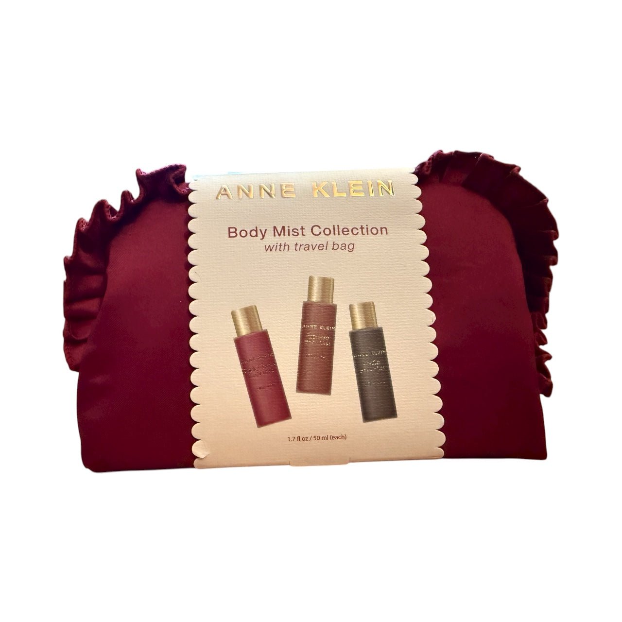 Anne Klein Body Mist Collection with Travel Bag – 3 Fragrance Mists Set (50 ml each) for Daily Luxury & On - the - Go Freshness - Knack'd Up