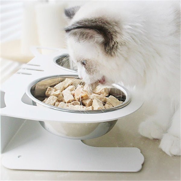Anti - Falling Cat & Dog Feeding Bowl – Non - Slip, No - Spill Water and Food Dish for Pets - Knack'd Up
