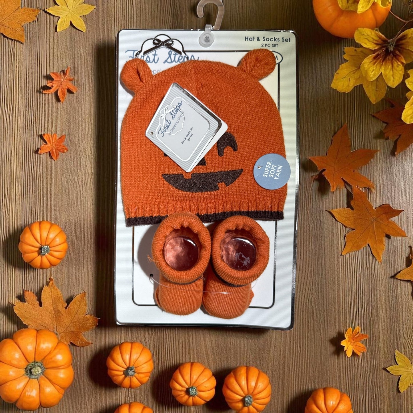 Baby Knit Hat & Booties Set – Soft Winter Newborn Outfit for Photoshoots & Baby Showers - Knack'd Up