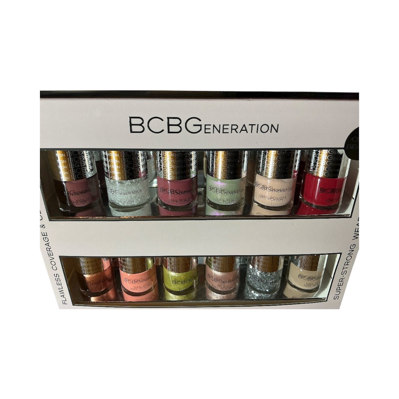 BCBG Generation 12 - Piece Nail Polish Collection – Flawless Coverage, Glossy Shine & Super - Strong Wear - Knack'd Up