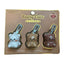 Beary Cute Lip Balm Trio Keychain Set – Vanilla, Coconut & Chocolate Moisturizing Lip Balms - Knack'd Up
