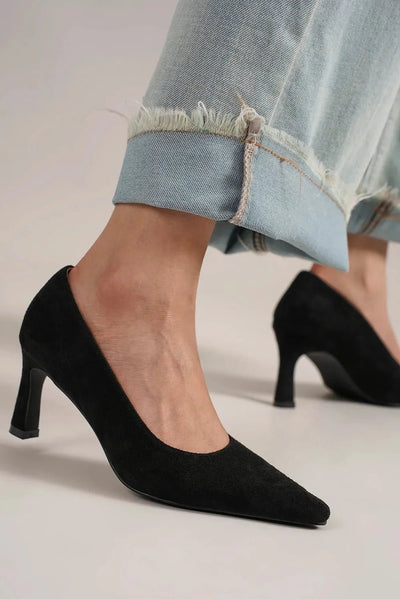 Beast Fashion Faux Suede Point Toe Pumps - Knack'd Up