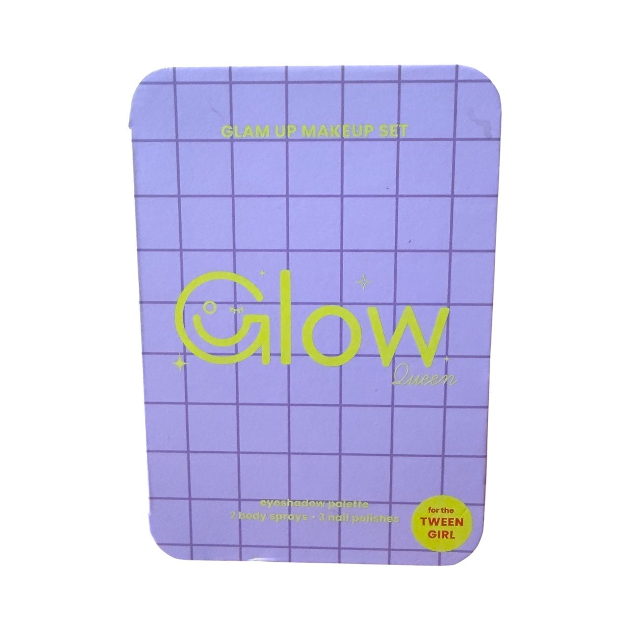 Beauty In A Box Makeup Gift Set – Glow Collection with Lip Gloss, Eyeshadow Palette & Nail Polish Trio in Reusable Tin Case - Knack'd Up