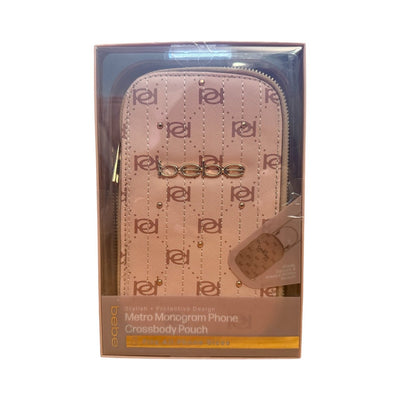 Bebe Metro Monogram Phone Crossbody Pouch – Stylish & Protective Designer Mini Bag for Everyday Essentials - Knack'd Up