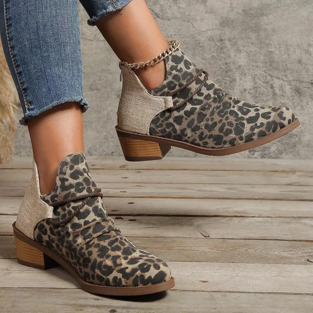 Block Heel Ankle Boots - Knack'd Up