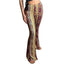 Boho Print Flare Pants – High - Waist Stretchy Retro Vibe Bell Bottoms - Knack'd Up