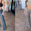 Boho Print Flare Pants – High - Waist Stretchy Retro Vibe Bell Bottoms - Knack'd Up