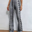 Boho Print Flare Pants – High - Waist Stretchy Retro Vibe Bell Bottoms - Knack'd Up