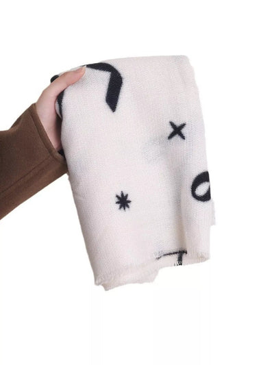 Bow Print Lightweight Scarf - Knack'd Up