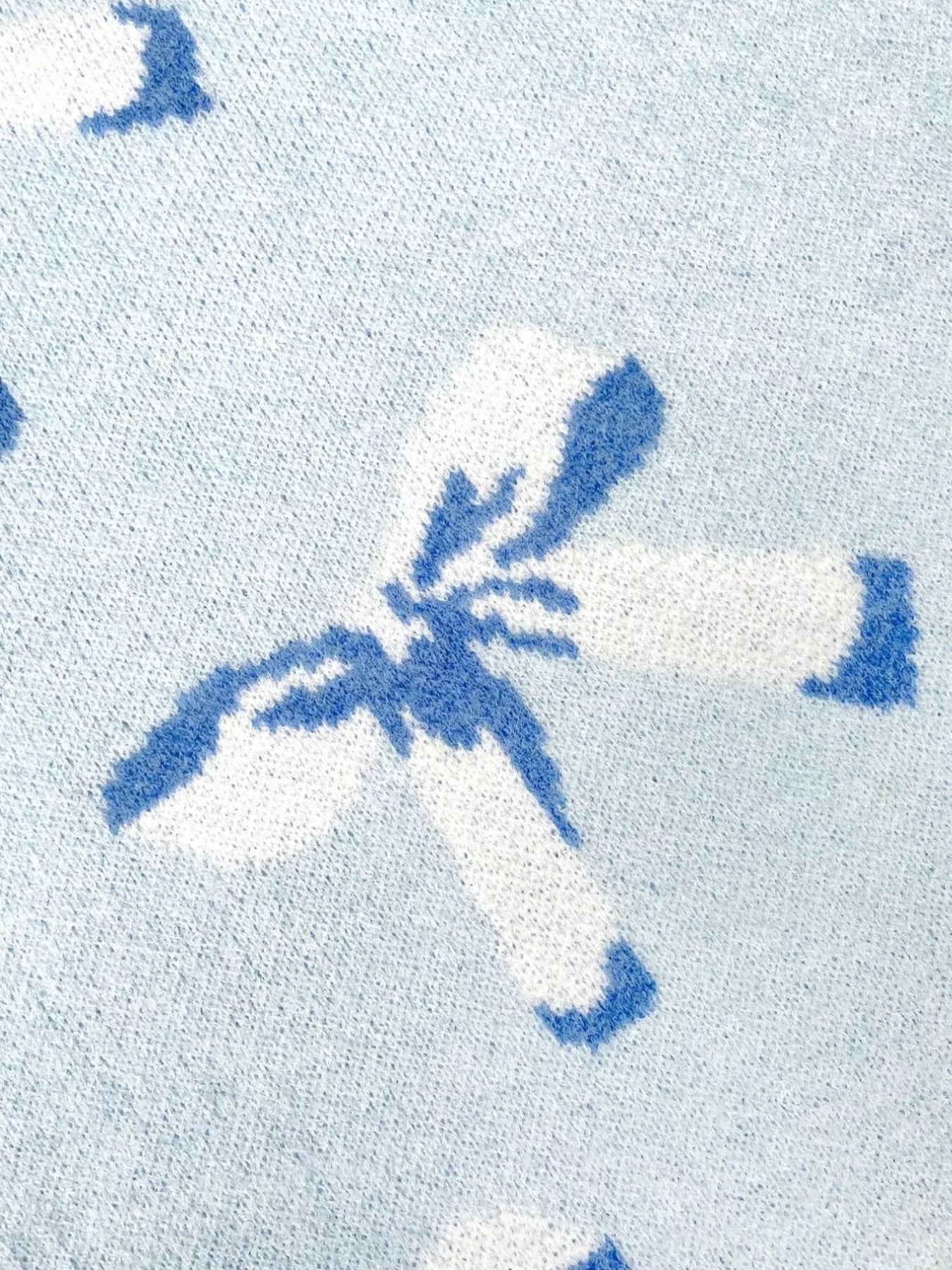 Bow Round Neck Dropped Shoulder Sweater - Knack'd Up