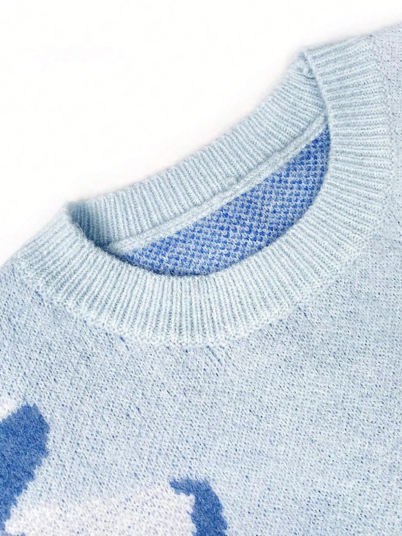 Bow Round Neck Dropped Shoulder Sweater - Knack'd Up