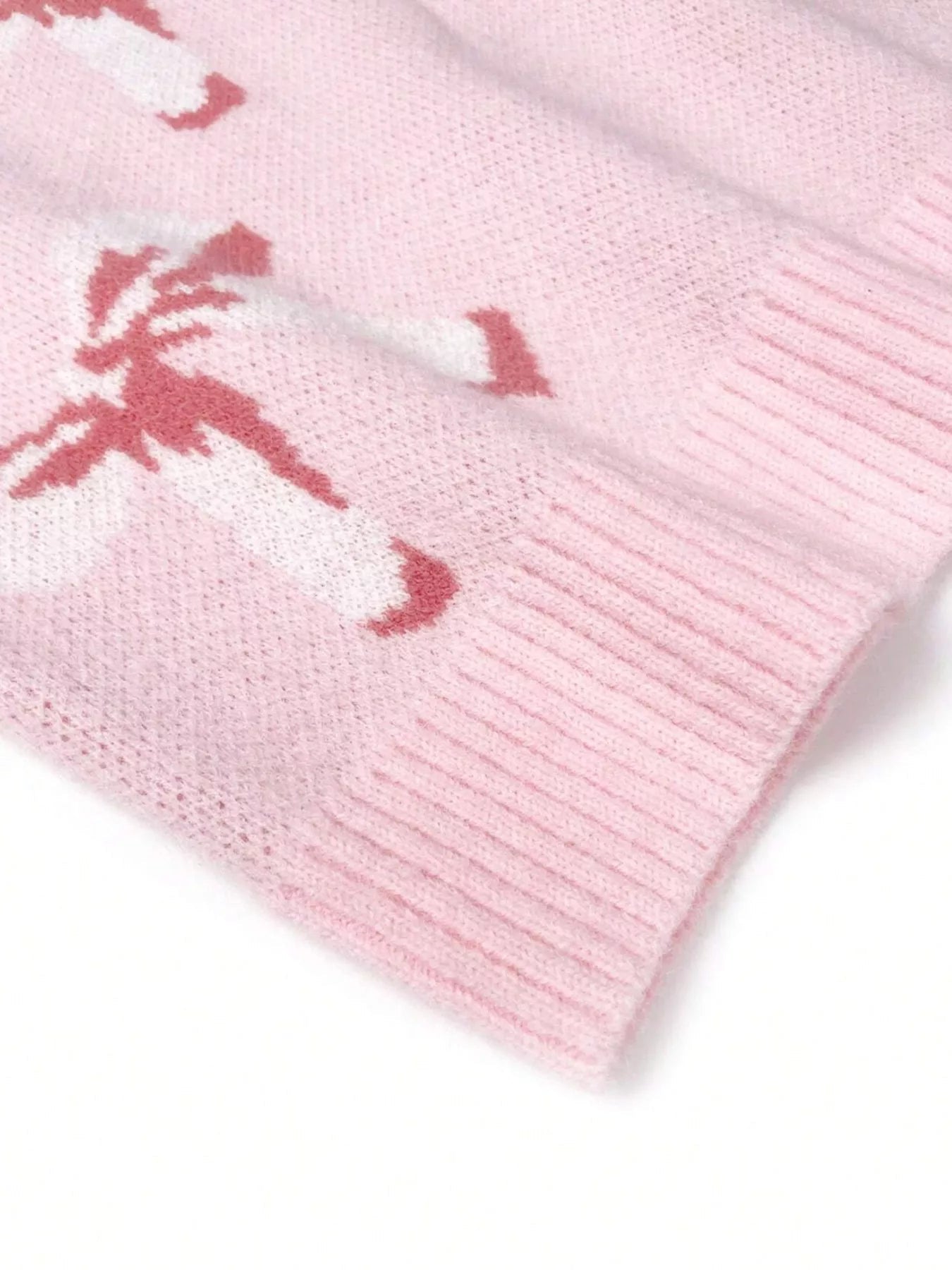 Bow Round Neck Dropped Shoulder Sweater - Knack'd Up