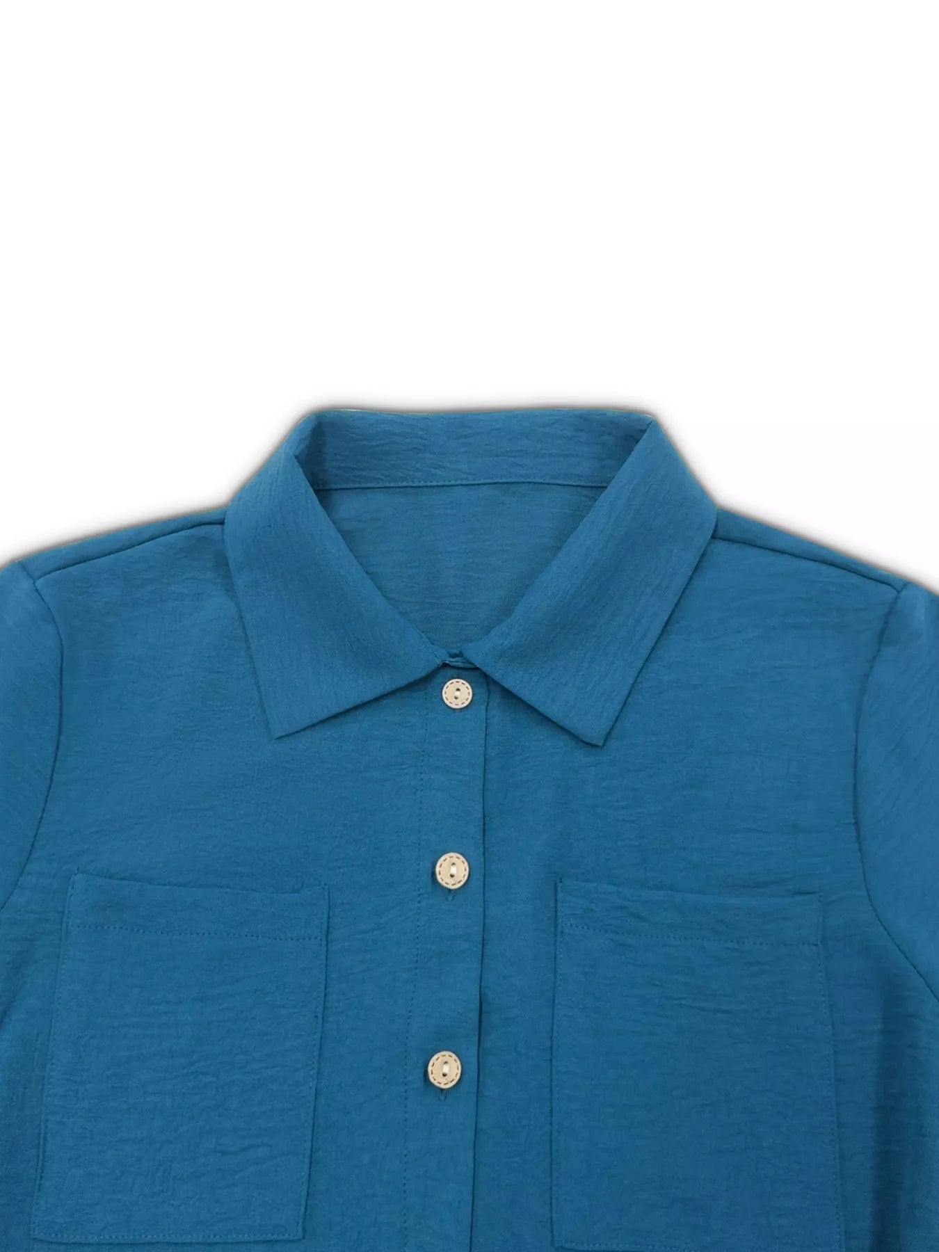 Button - Down Long Sleeve Dress - Knack'd Up