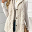 Button Up Plush Hooded Vest Coat - Knack'd Up