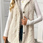 Button Up Plush Hooded Vest Coat - Knack'd Up