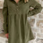 Casual Corduroy Button Detail Mini Dress - Knack'd Up