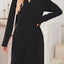Casual Ribbed Knit Long Sleeve Dress - Knack'd Up