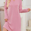 Casual Ribbed Knit Long Sleeve Dress - Knack'd Up