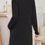 Casual Ribbed Knit Long Sleeve Dress - Knack'd Up
