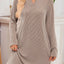Casual Ribbed Knit Long Sleeve Dress - Knack'd Up