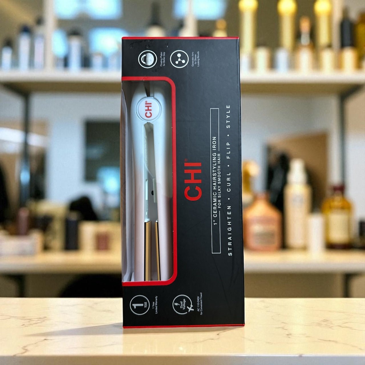 CHI 1” Ceramic Hairstyling Iron – Cotton Candy Edition Flat Iron for Smooth, Shiny & Frizz - Free Hair - Knack'd Up