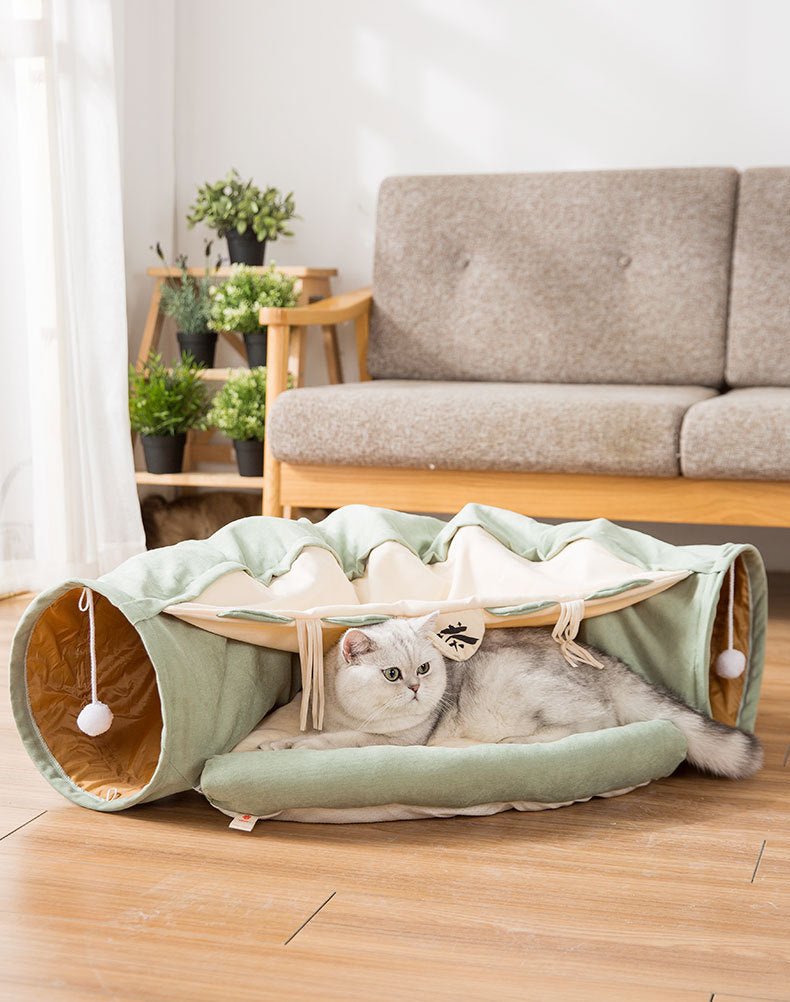 Collapsible Cat Play Tunnel - Knack'd Up