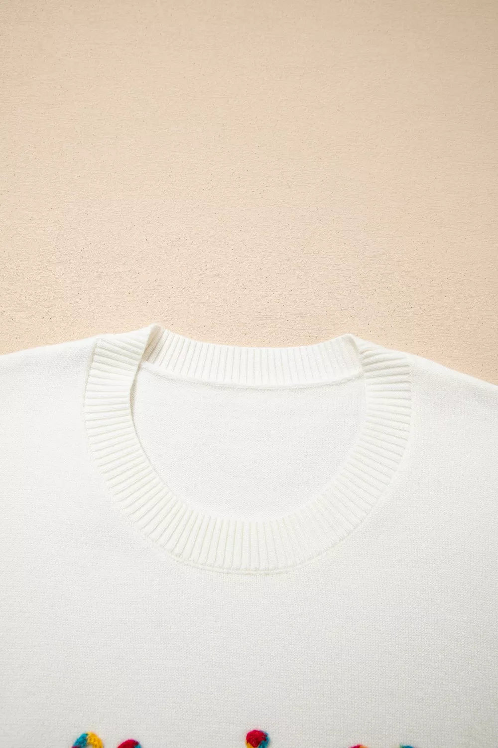 Colorful Holly Jolly Christmas Knit Loose Sweater - Knack'd Up